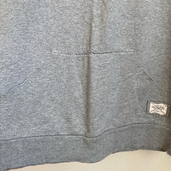 GUESS Men's Quarter-Zip Jersey Raw Edge Hoodie-Size XL - Picture 3 of 11
